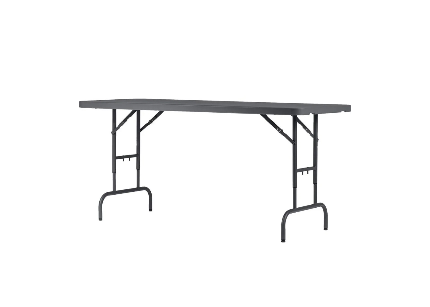 Eight shirts arranged on table in black, olive, grey, blue, white, red, mustard, and green.